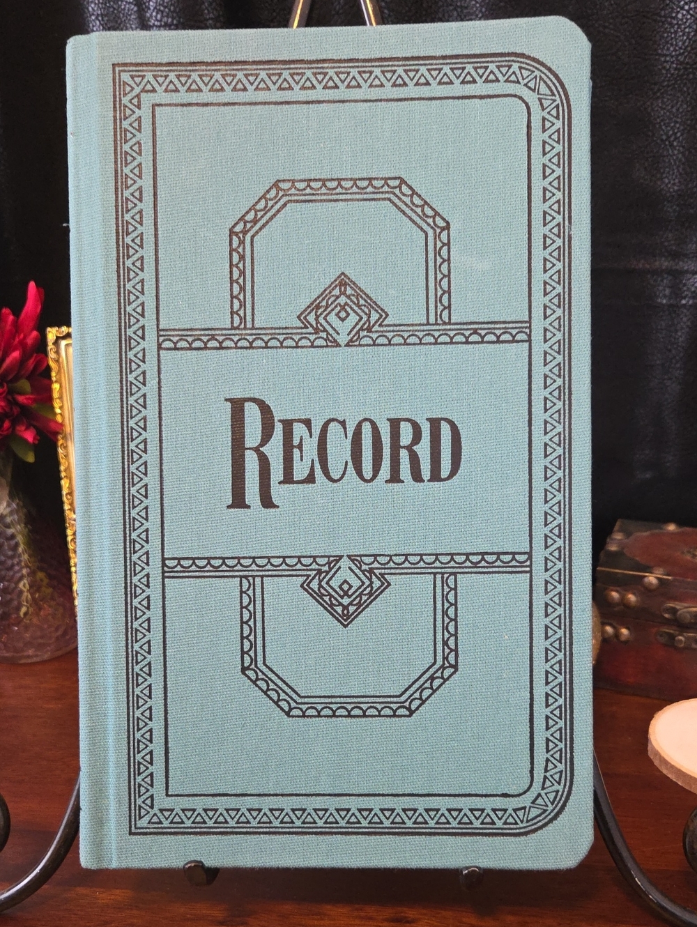 Vintage Cloth Covered Record  Ledger By Boorum And Pease 304 Lined Pages
